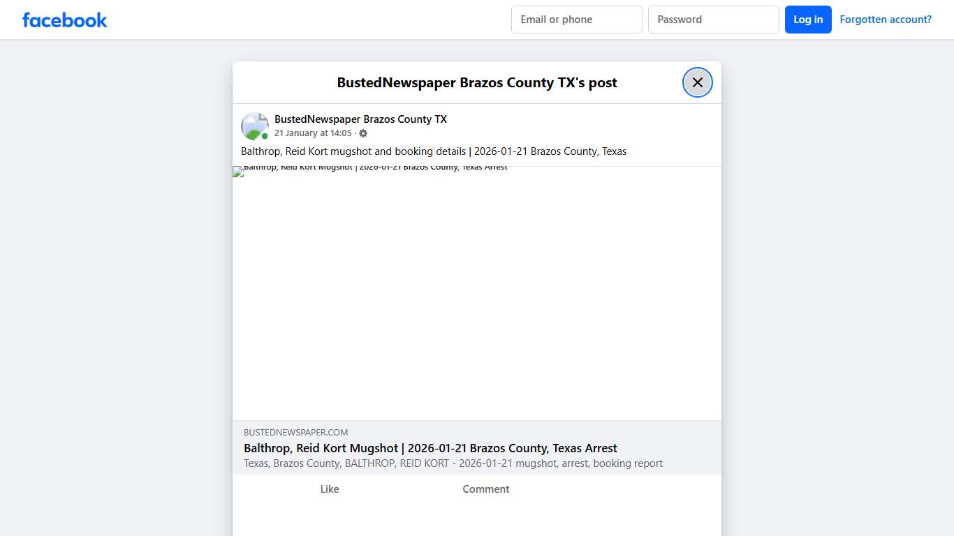 Balthrop, Reid Kort... - BustedNewspaper Brazos County TX Facebook
